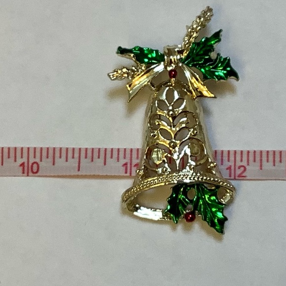 Christmas Bell Brooch - Picture 4 of 5